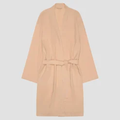 Almond Linen Robe
