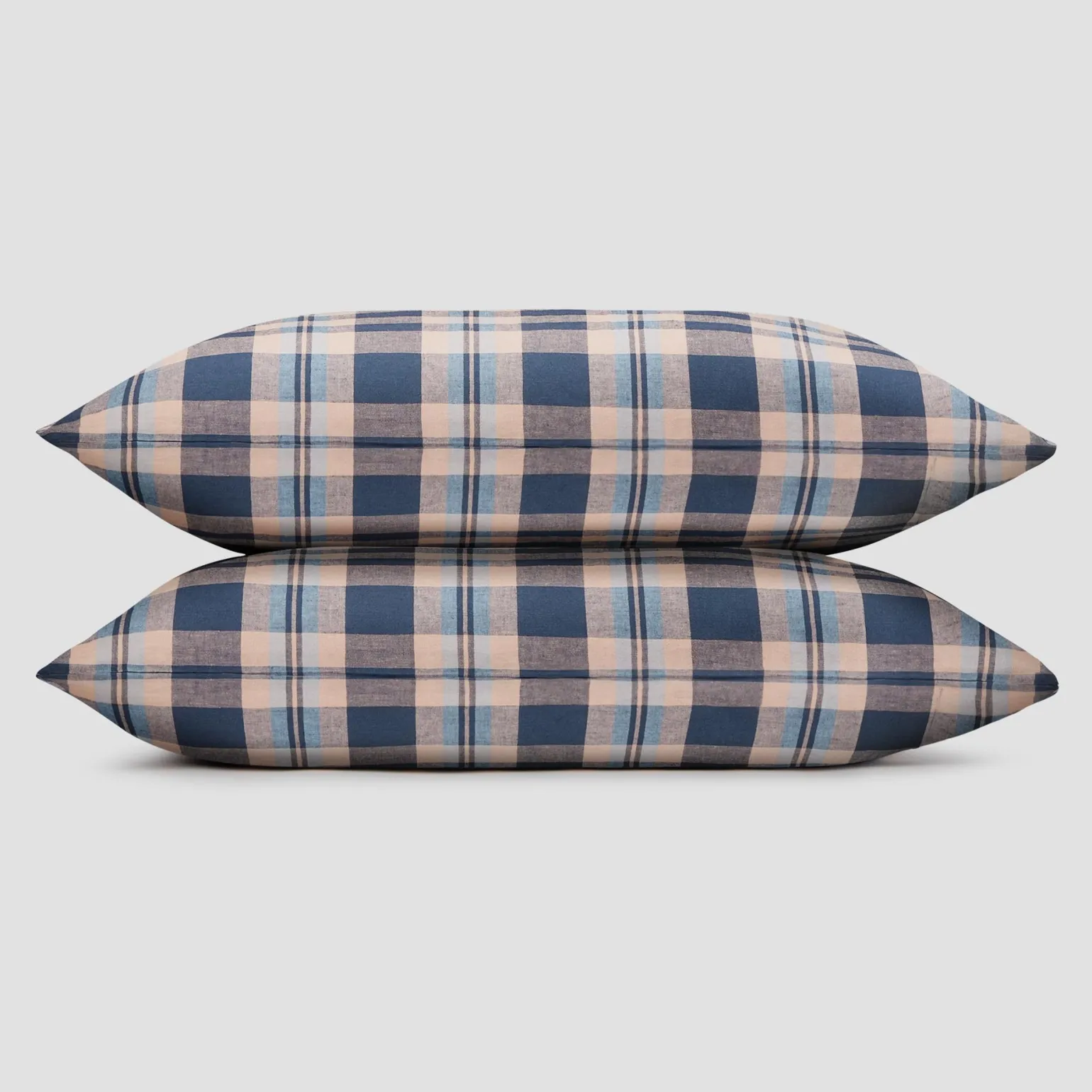 Atlantic Dallington Plaid Linen Blend Pillowcase (Pair)