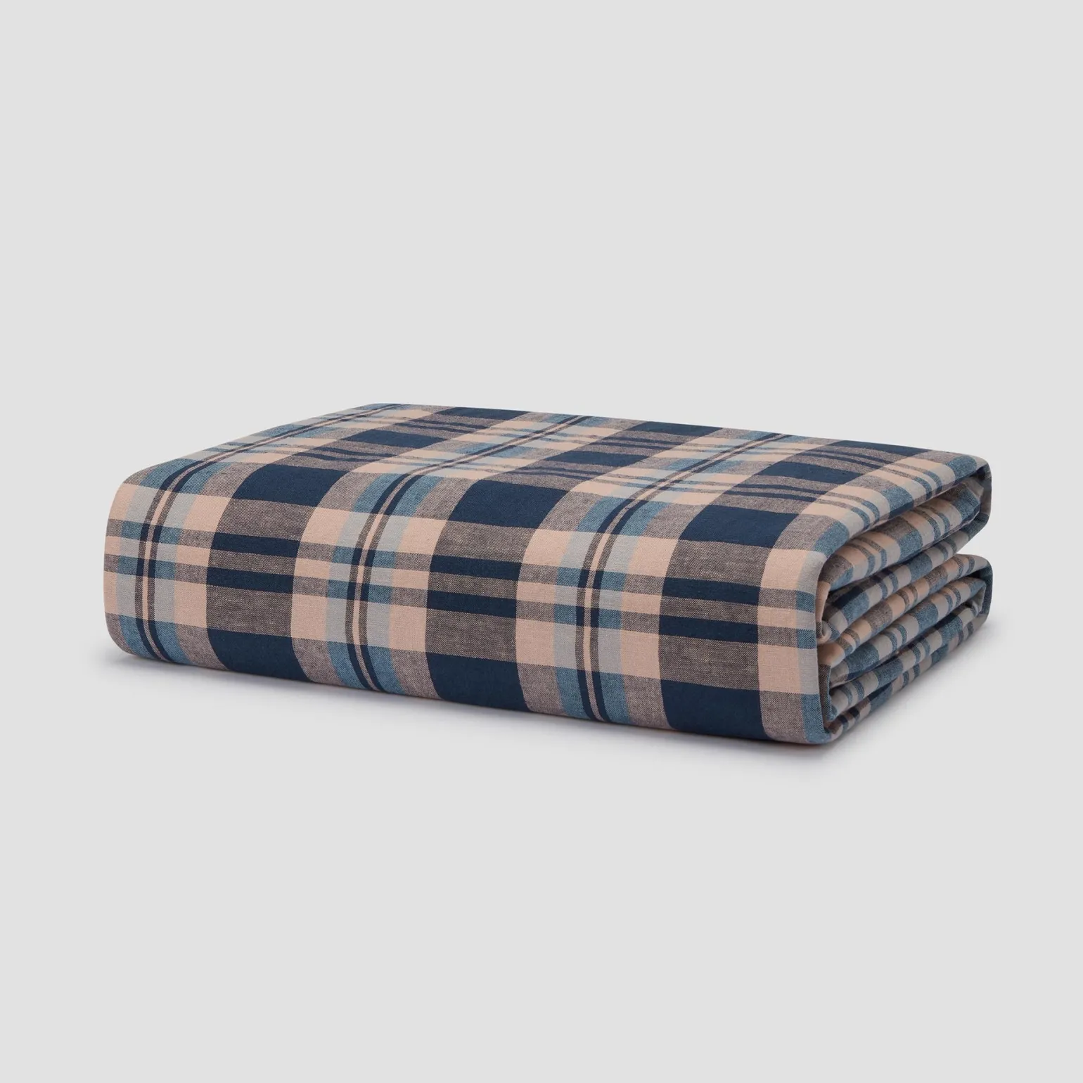 Atlantic Dallington Plaid Linen Blend Duvet Cover
