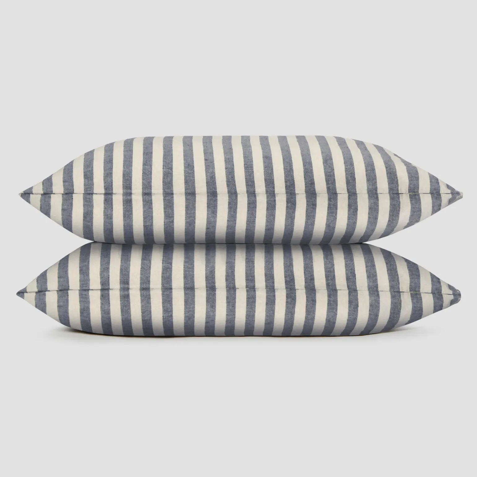 Atlantic Pembroke Stripe Linen Blend Pillowcase (Pair)