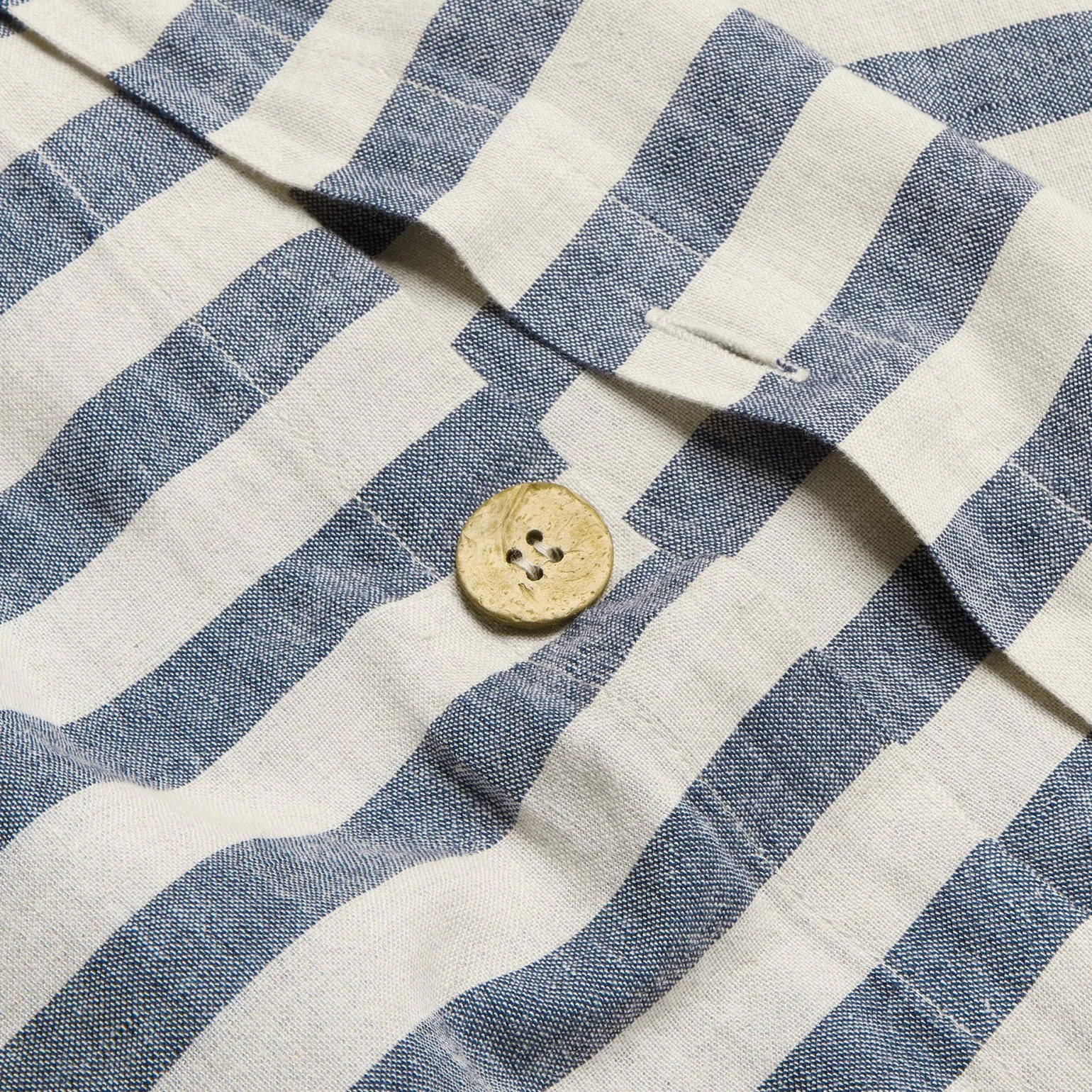 Atlantic Pembroke Stripe Linen Blend Duvet Cover