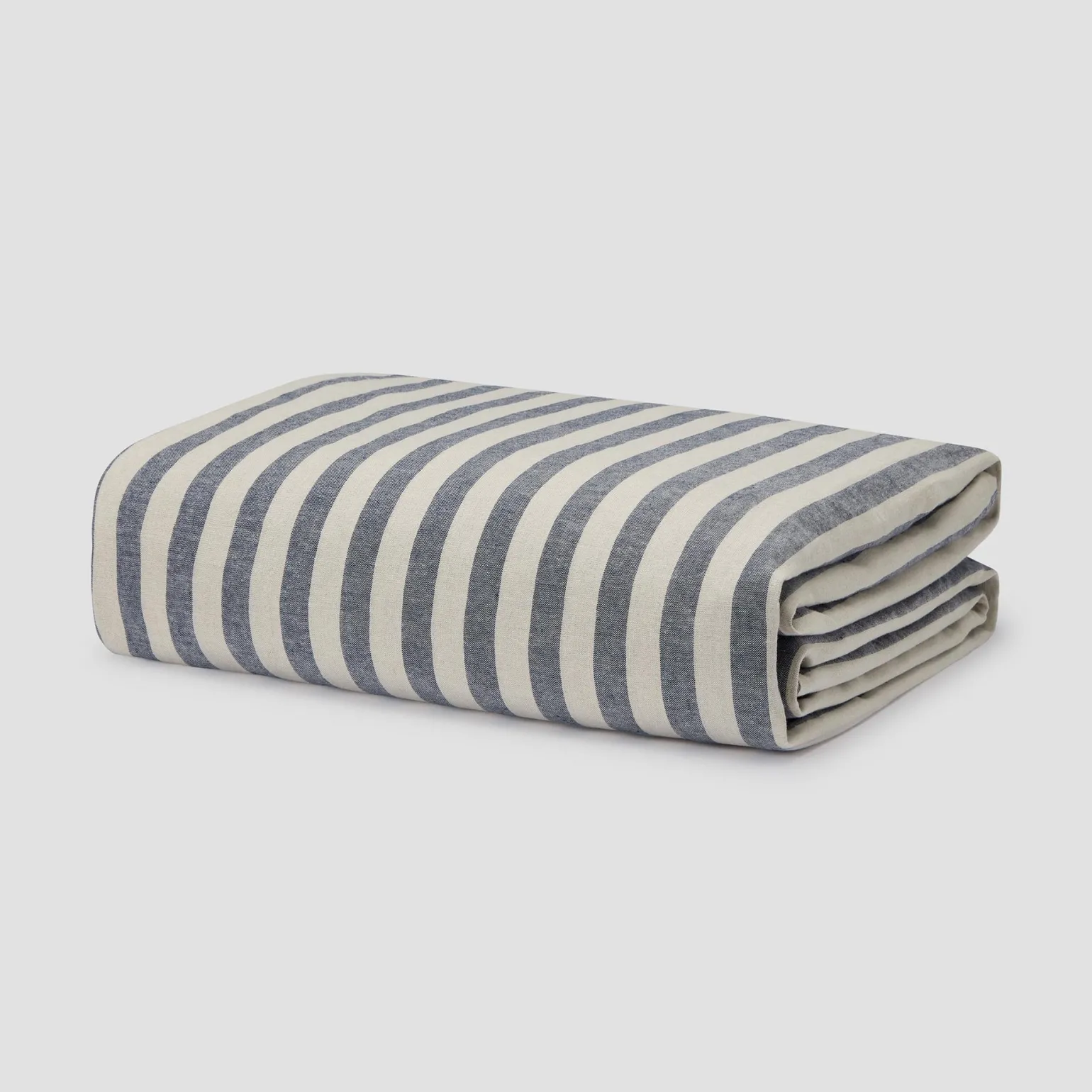 Atlantic Pembroke Stripe Linen Blend Duvet Cover
