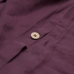 Berry 100% Linen Duvet Cover