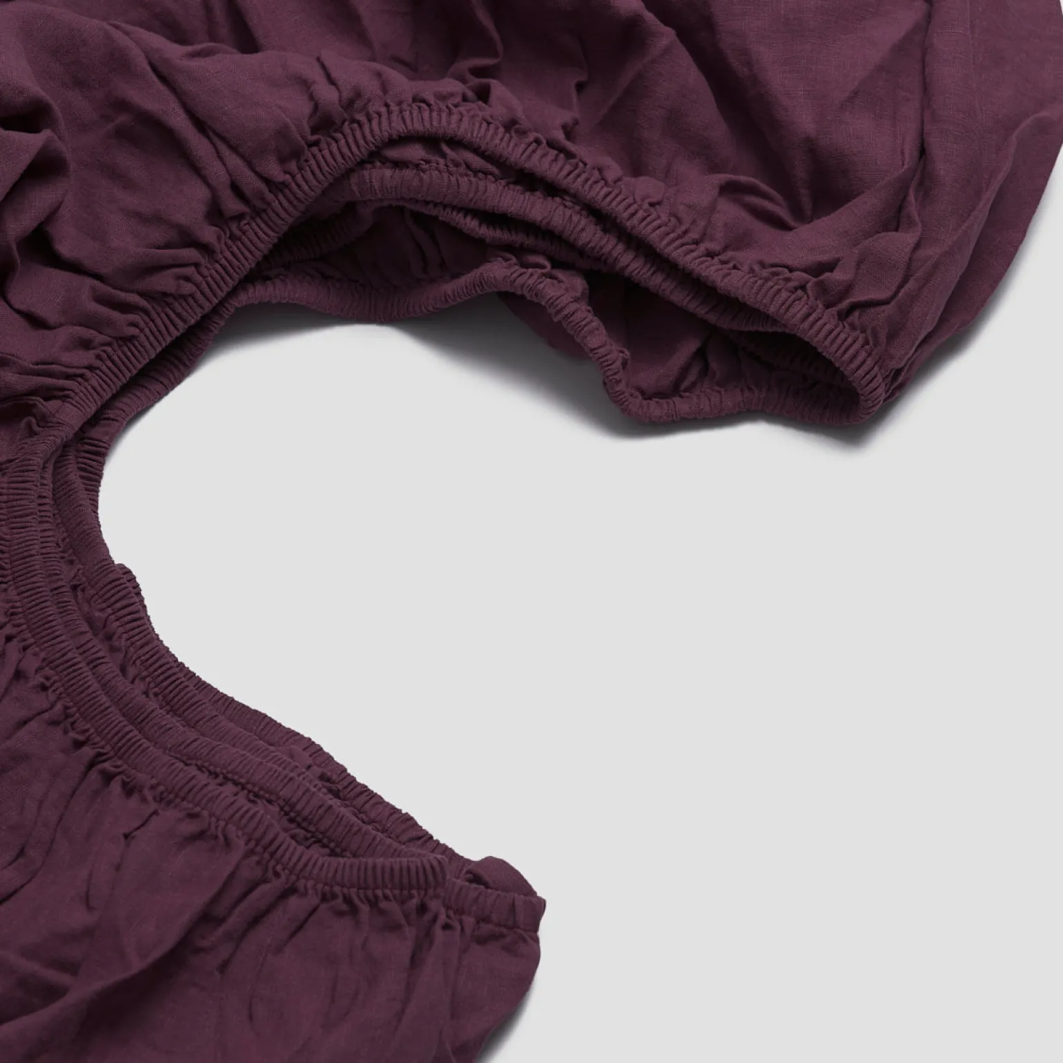 Berry 100% Linen Fitted Sheet