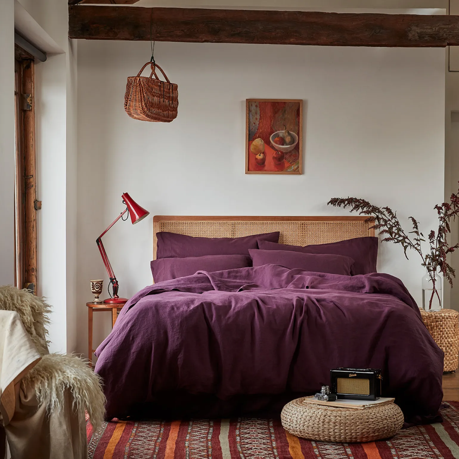 Berry 100% Linen Pillowcases (Pair)