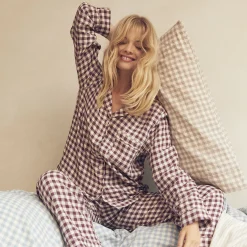 Berry Gingham Pajama Set