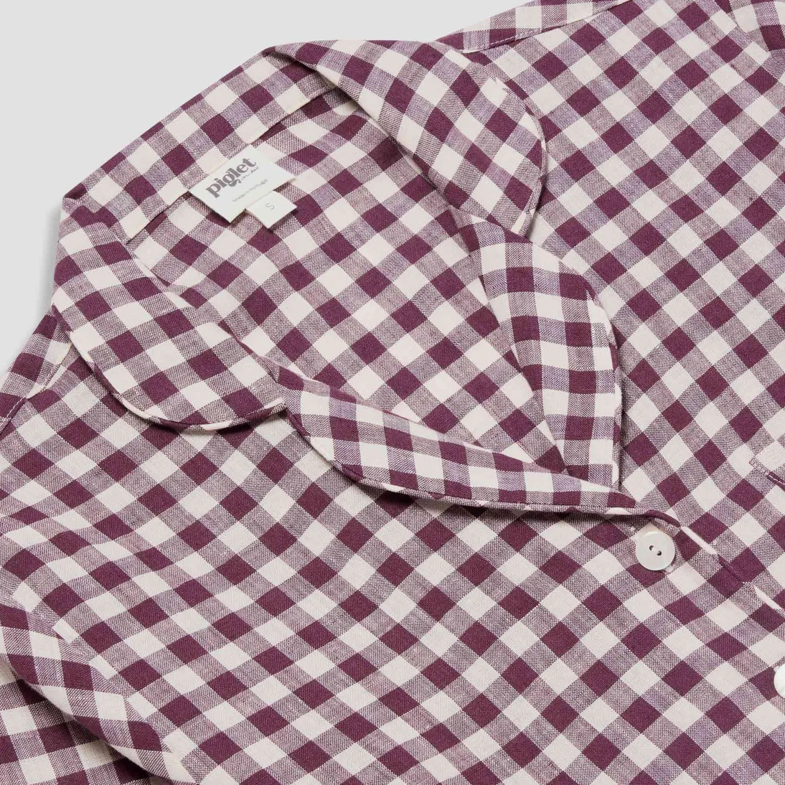 Berry Gingham Pajama Set