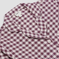 Berry Gingham Pajama Shirt