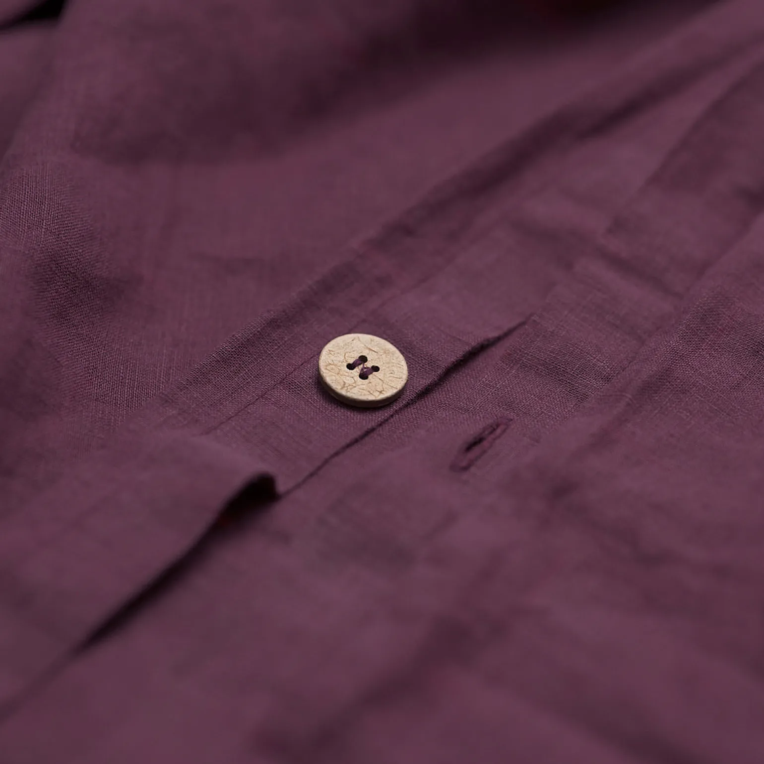 Berry Linen Blend Duvet Cover