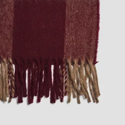 Berry Plaid Cabin Wool Blanket