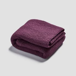 Berry Waffle Cotton Throw