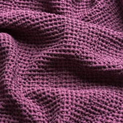 Berry Waffle Cotton Throw