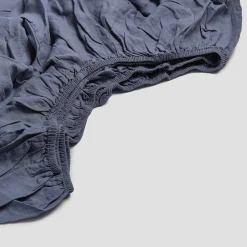 Blueberry 100% Linen Fitted Sheet
