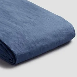 Blueberry 100% Linen Flat Sheet