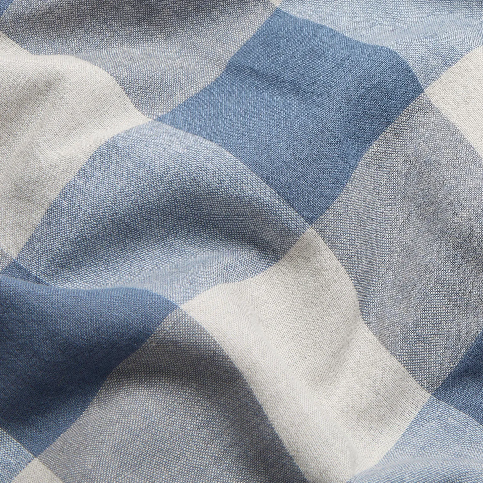 Blueberry Emsworth Plaid Linen Blend Pillowcase (Pair)