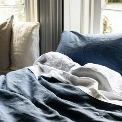 Blueberry Linen Blend Duvet Cover