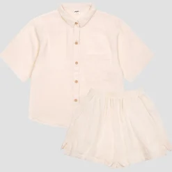 Butterbean Cotton Gauze Women's Pajama Shorts Set