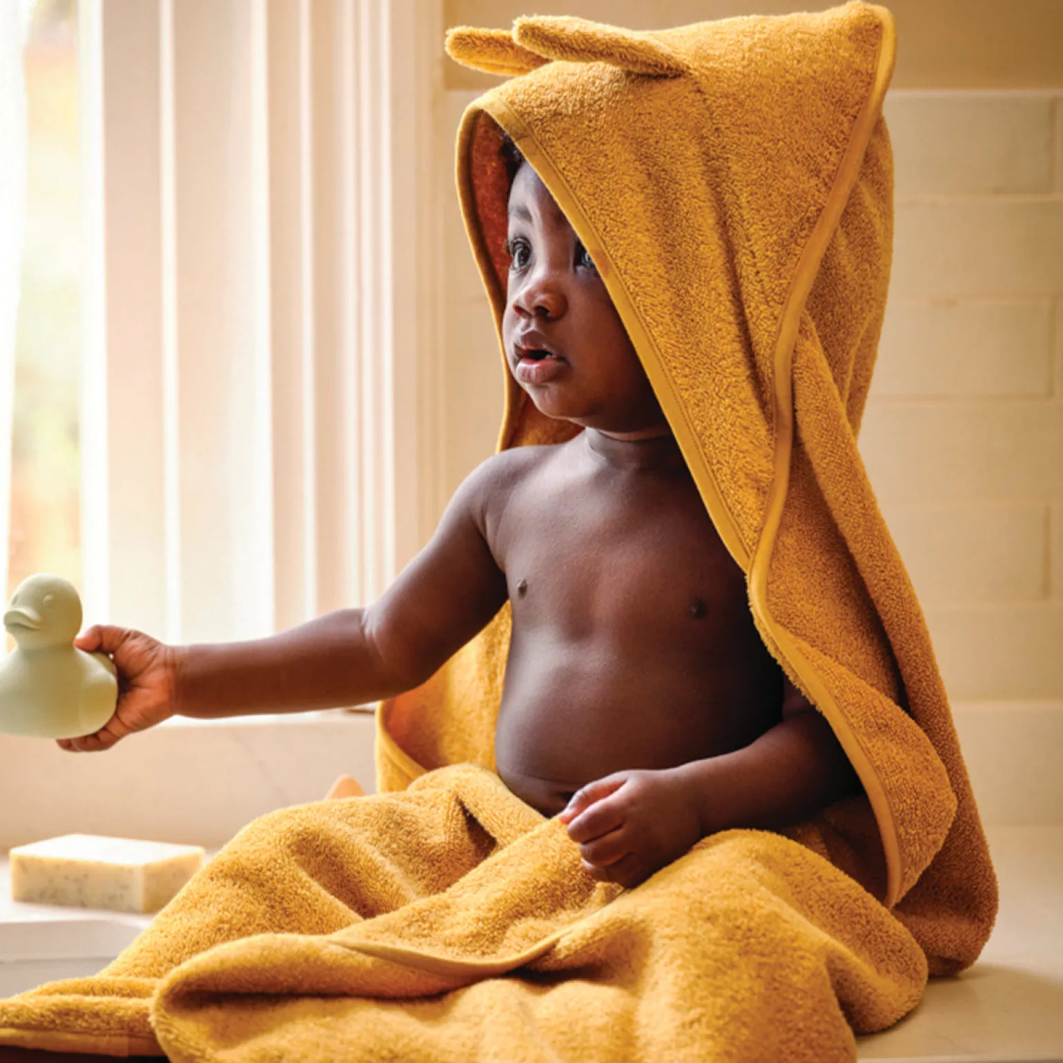 Buttercup Cotton Woodland Animal Hooded Towel