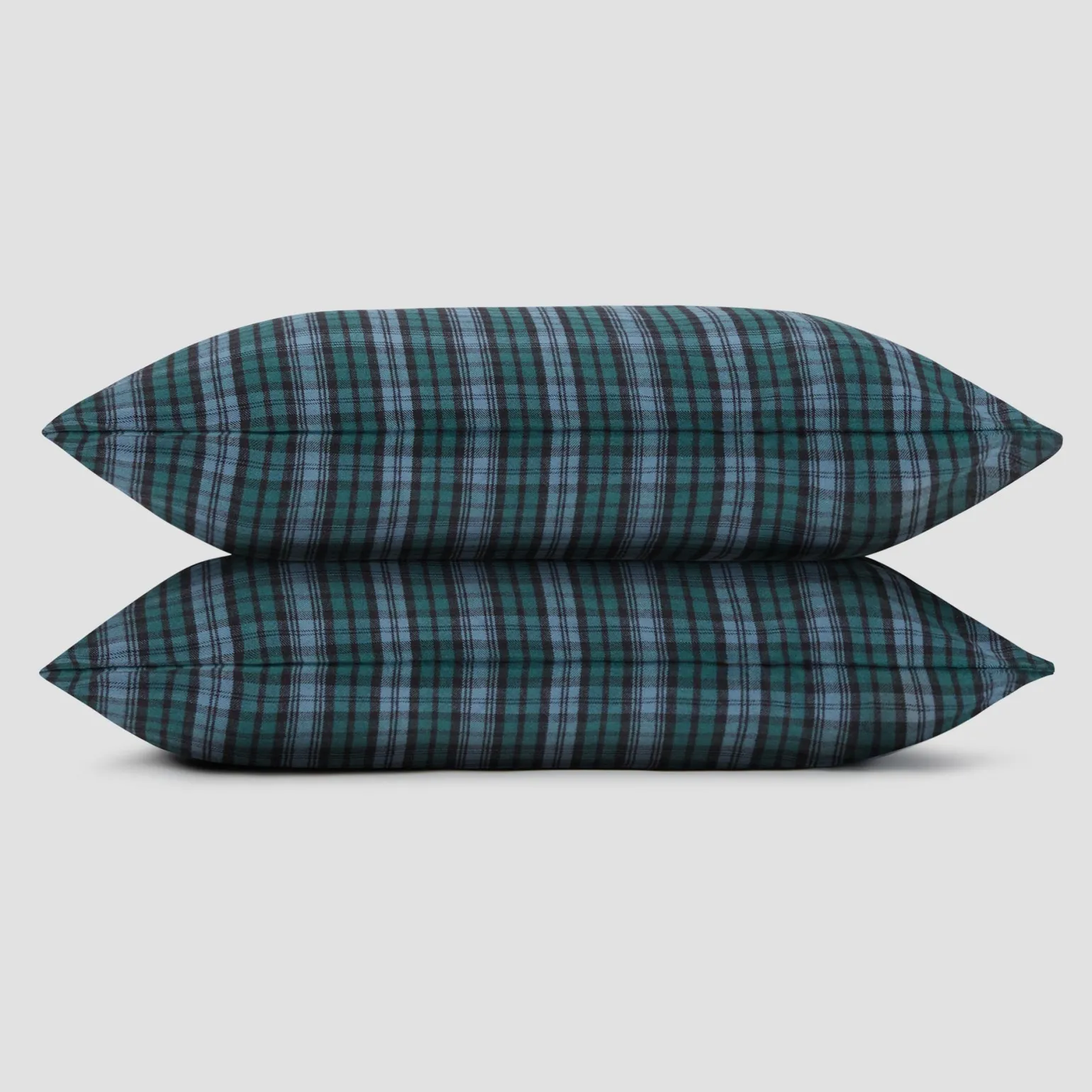 Canopy Heathcliff Plaid Flannel Cotton Pillowcase (Pair)