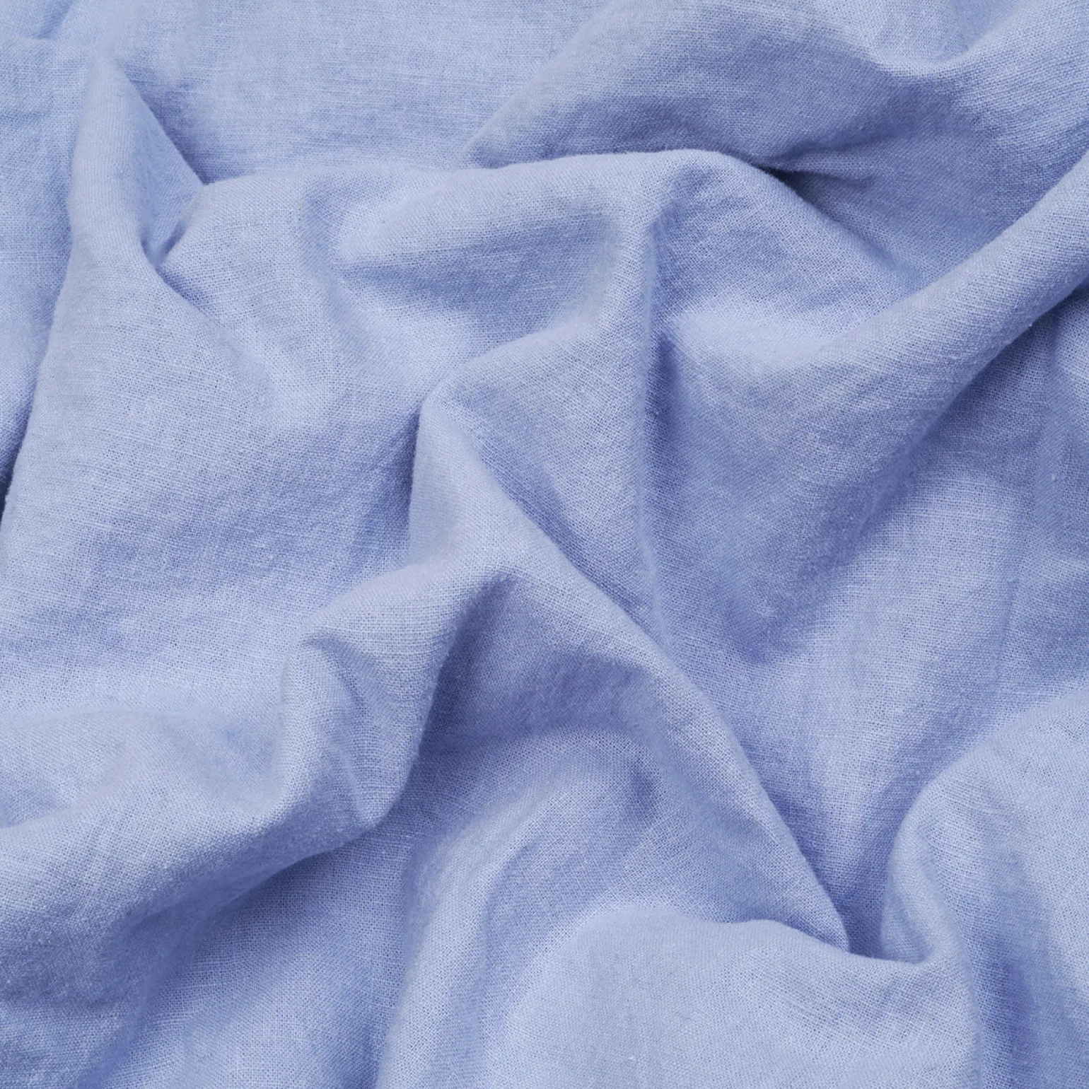 Celeste Blue Linen Blend Flat Sheet