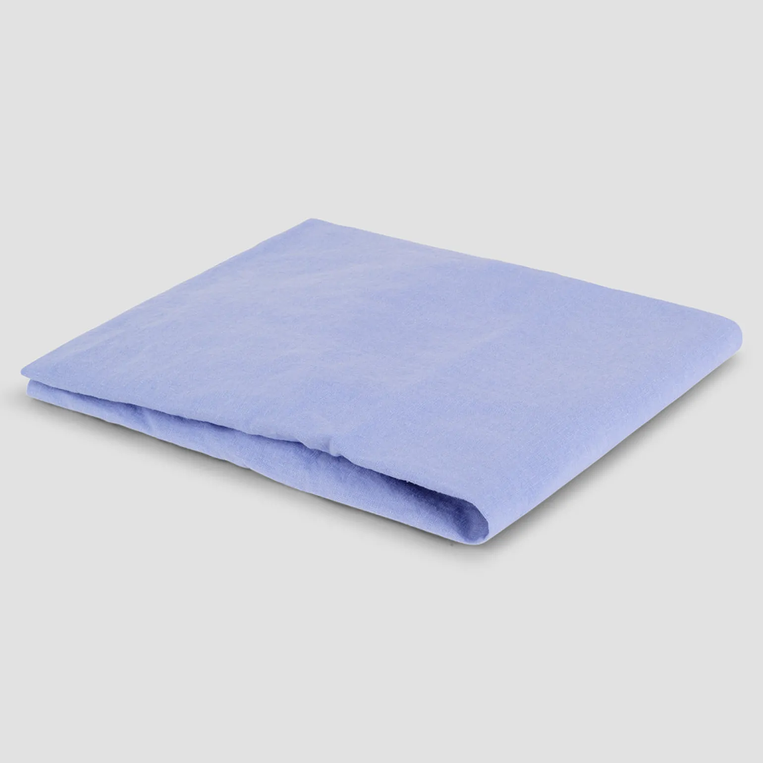 Celeste Blue Linen Blend Flat Sheet