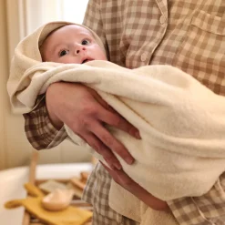 Chalk Cotton Woodland Animal Hooded Towel