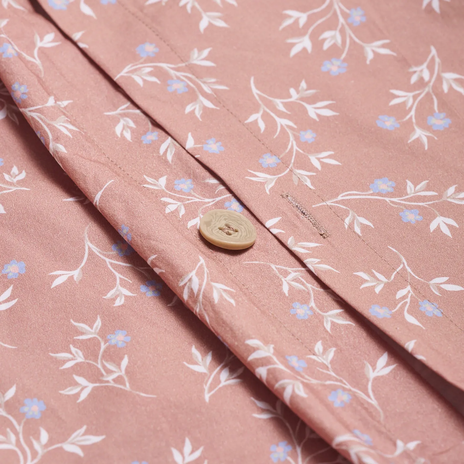 Chestnut Floral Cotton Duvet Cover