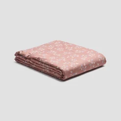 Chestnut Floral Cotton Flat Sheet