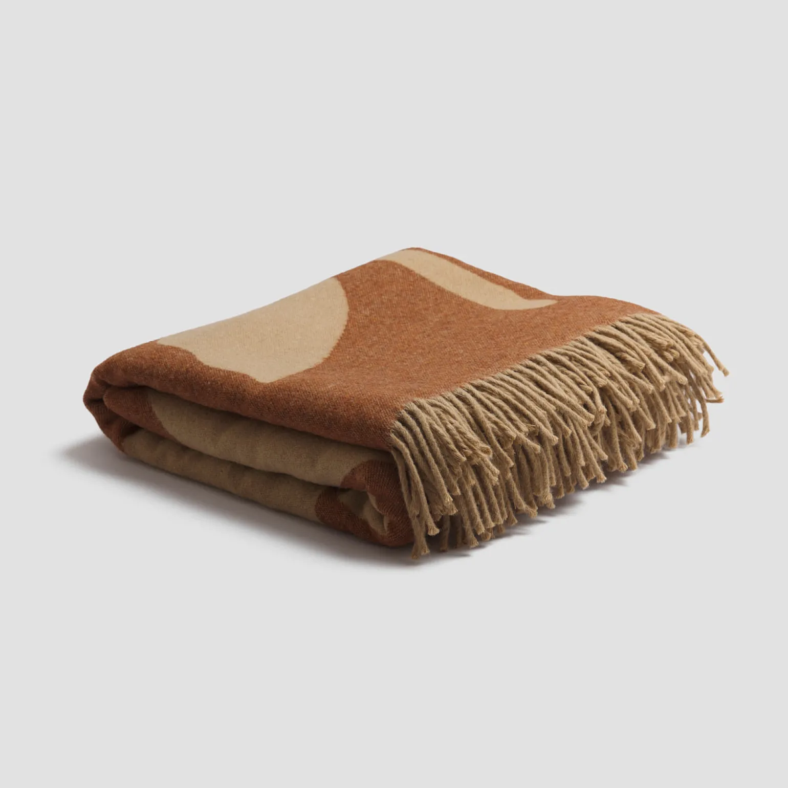 Cinnamon Botanical Wool Blanket
