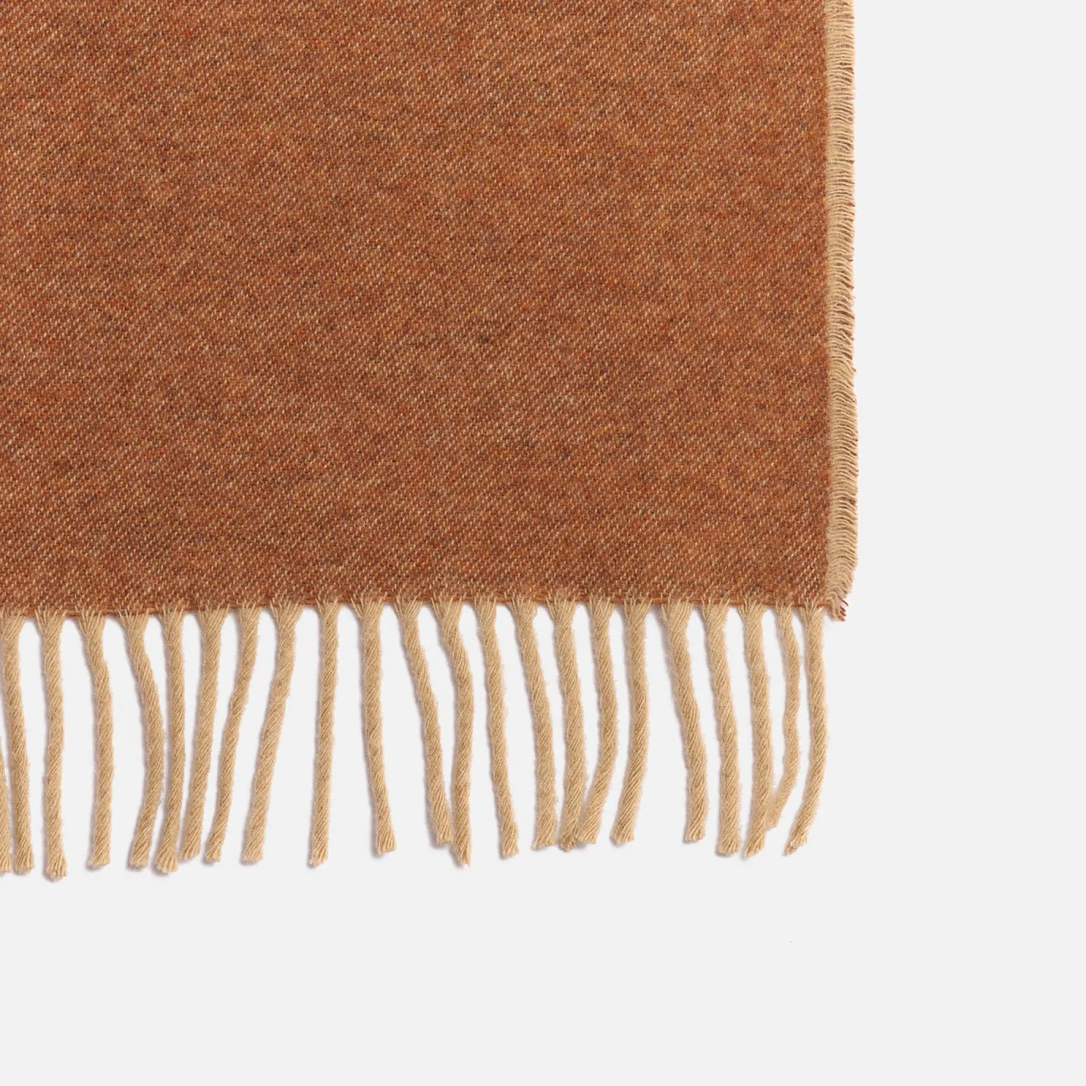 Cinnamon Botanical Wool Blanket