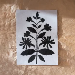 Cinnamon Botanical Wool Blanket