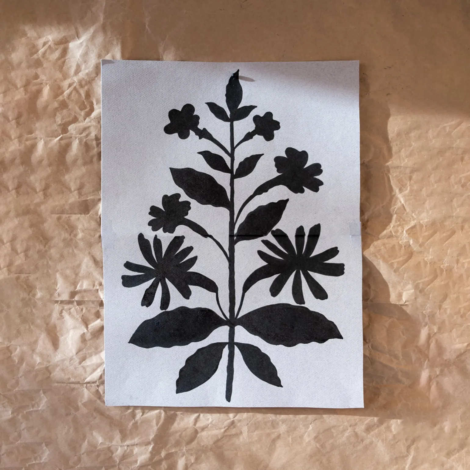 Cinnamon Botanical Wool Blanket