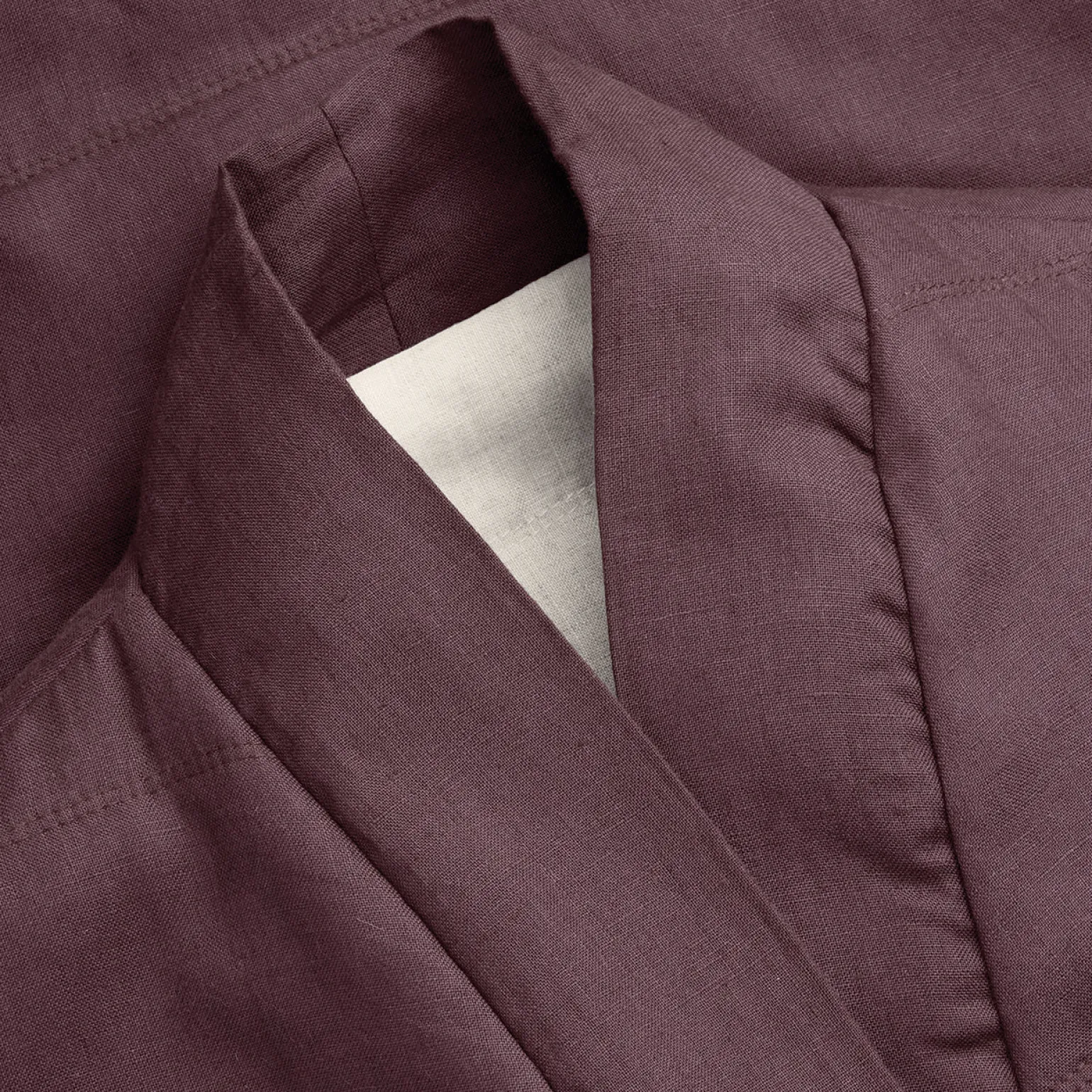 Conker Brown Linen Housecoat