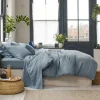Dusk Blue 100% Linen Duvet Cover