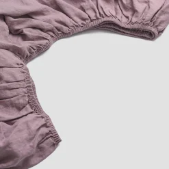 Elderberry 100% Linen Fitted Sheet