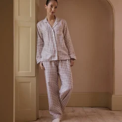 Elderberry Gingham Linen Women's Pajama pants