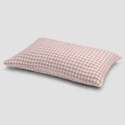 Elderberry Gingham Linen Blend Pillowcase (Pair)