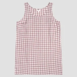 Elderberry Gingham Linen Night Dress