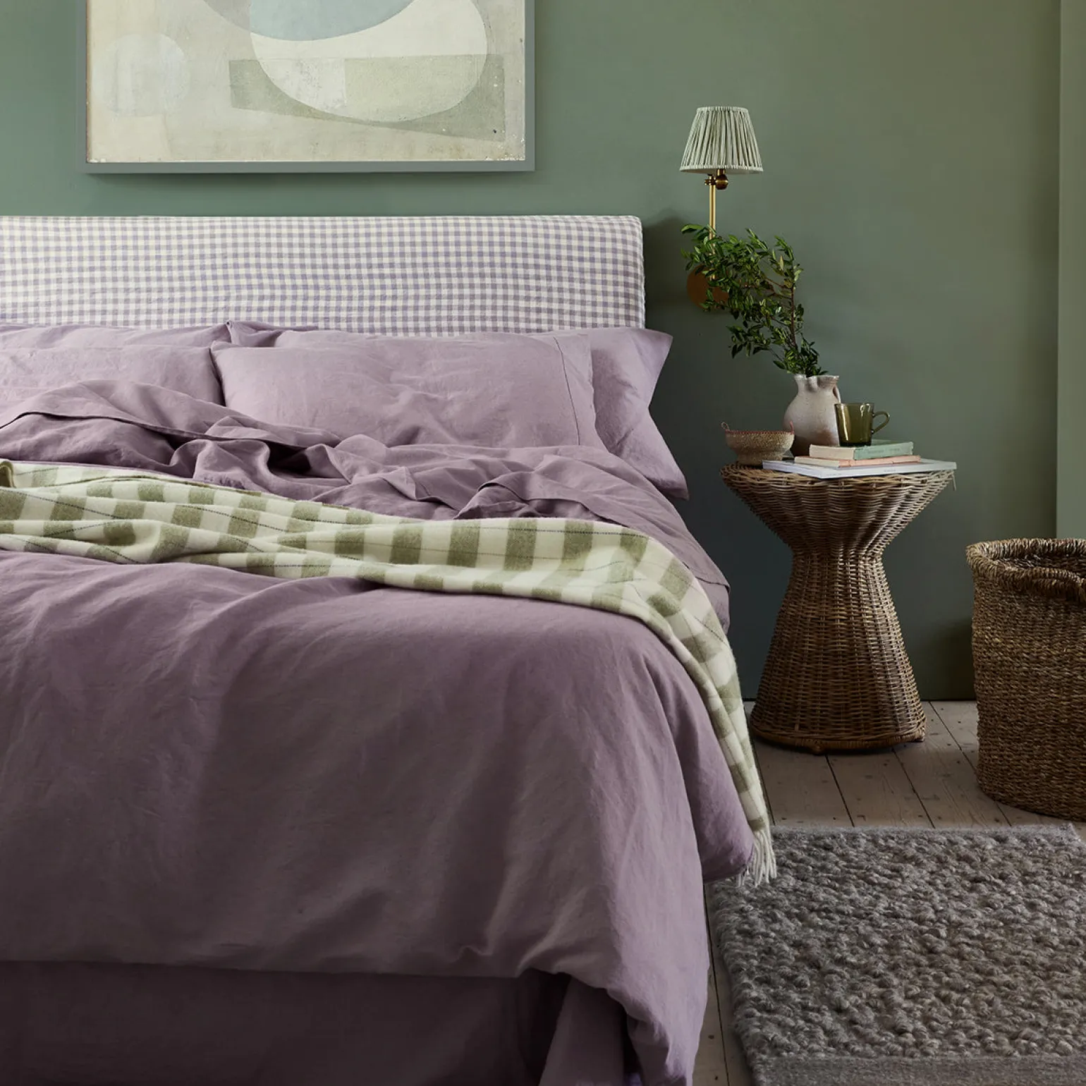 Elderberry Linen Blend Duvet Cover