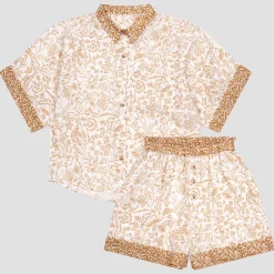 Ernest White Middlemore Linen Women’s Pajama Shorts Set