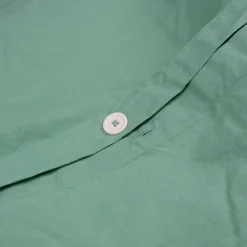 Faded Jade Washed Cotton Percale Duvet Cover