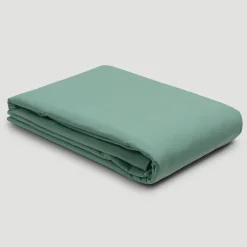 Faded Jade Washed Cotton Percale Duvet Cover