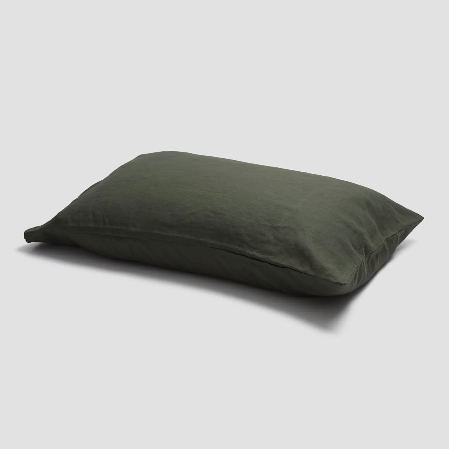 Fern Green 100% Linen Pillowcases (Pair)