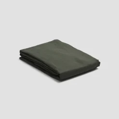Fern Green Linen Blend Fitted Sheet