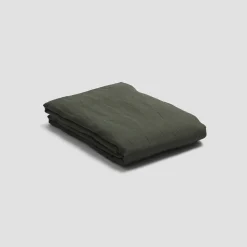 Fern Green Linen Blend Flat Sheet