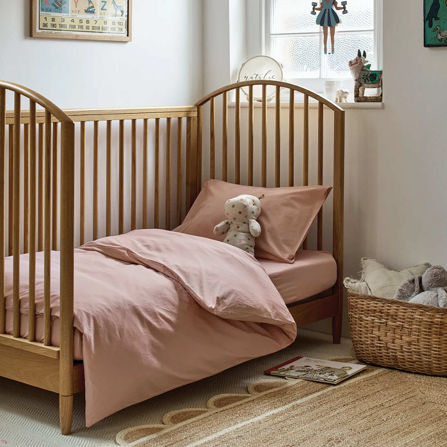 French Rose Kids Cotton Bedding Set