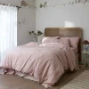 French Rose Washed Cotton Percale Duvet Cover