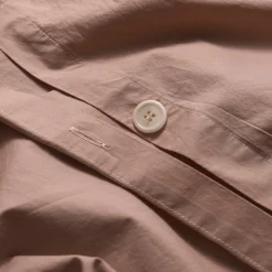 French Rose Washed Cotton Percale Duvet Cover