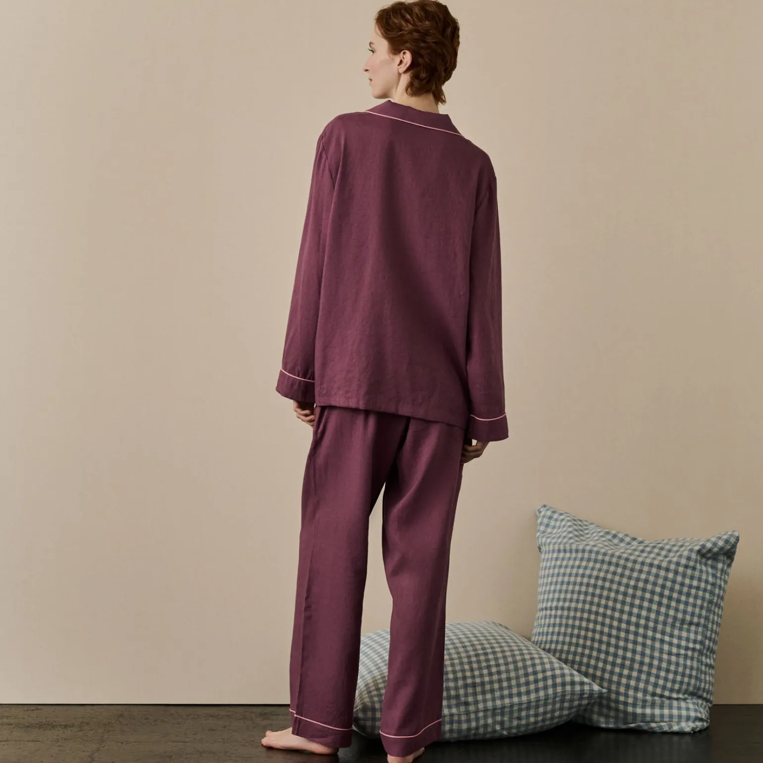 Fresh Fig Linen Pajama Set
