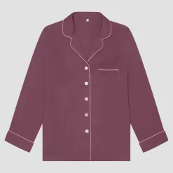 Fresh Fig Linen Pajama Shirt